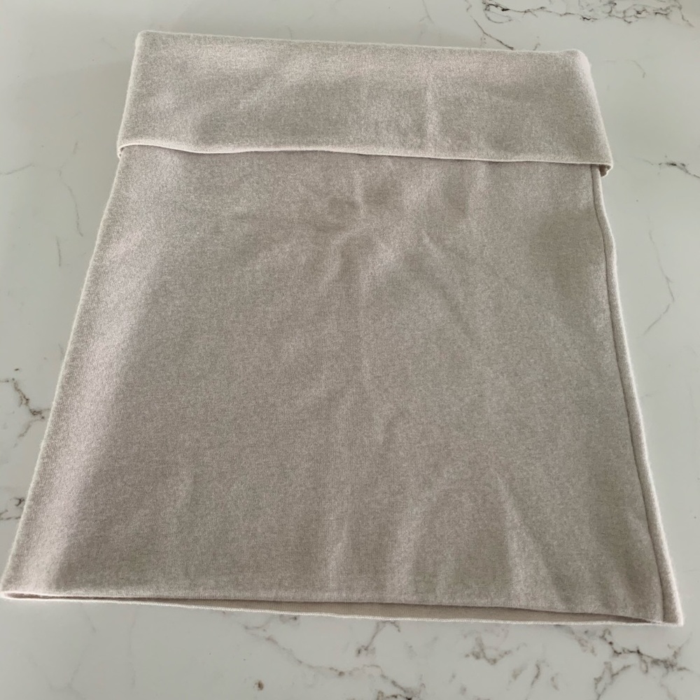 Donna Karen Cashmere (72%) Skirt- Beige